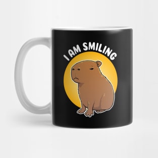I am Smiling Capybara Cartoon Mug